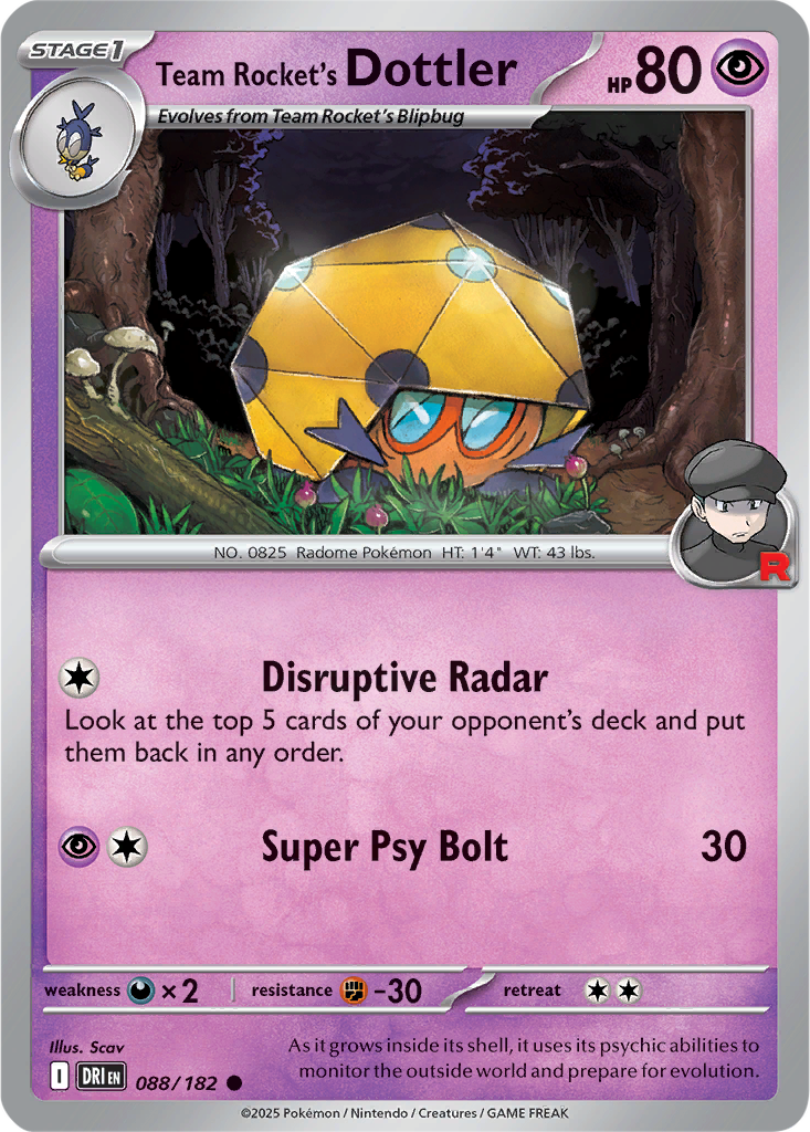 Destined Rivals 088/182 Team Rocket's Dottler