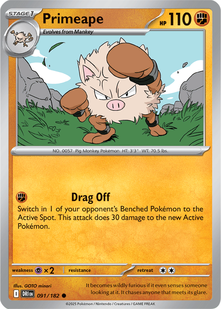Destined Rivals 091/182 Primeape