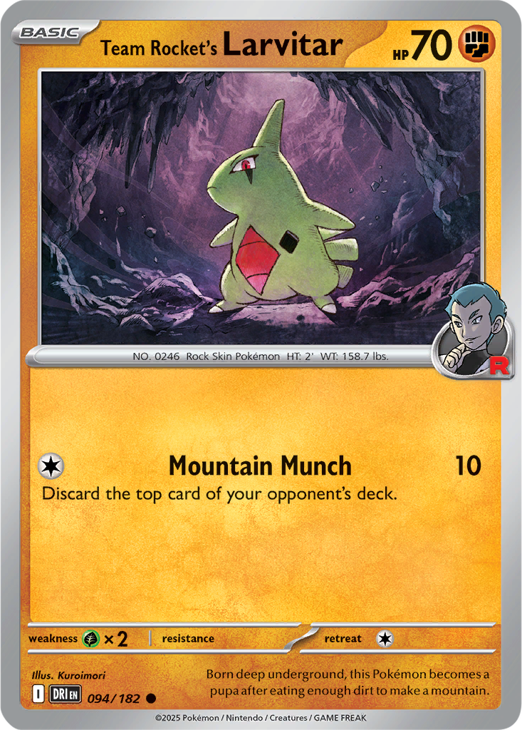 Destined Rivals 094/182 Team Rocket's Larvitar