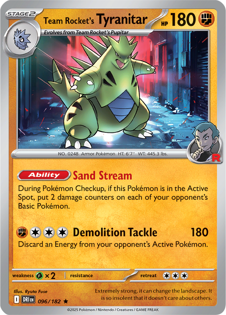 Destined Rivals 096/182 Team Rocket's Tyranitar
