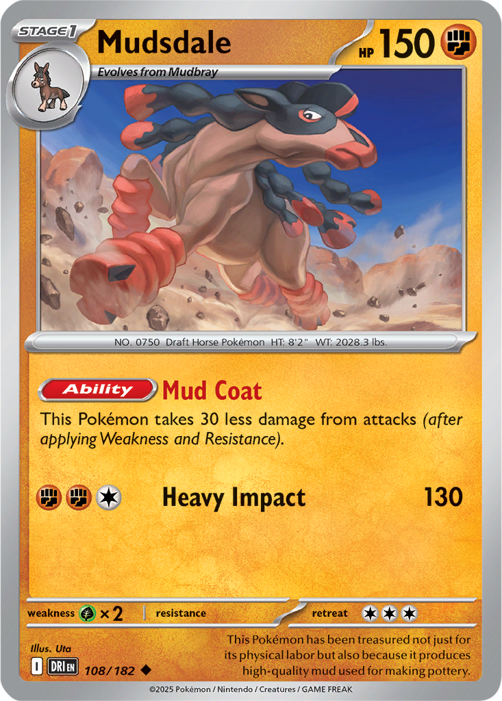 Destined Rivals 108/182 Mudsdale