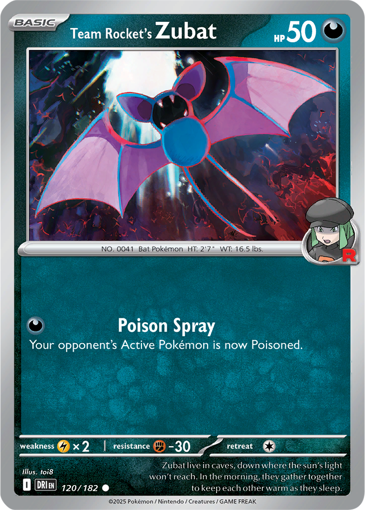 Destined Rivals 120/182 Team Rocket's Zubat