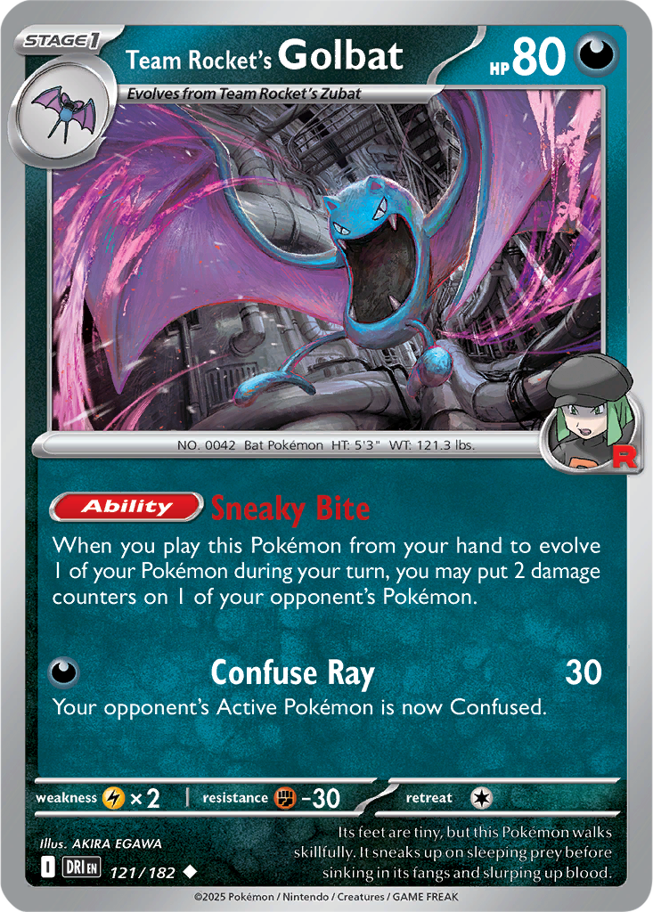Destined Rivals 121/182 Team Rocket's Golbat