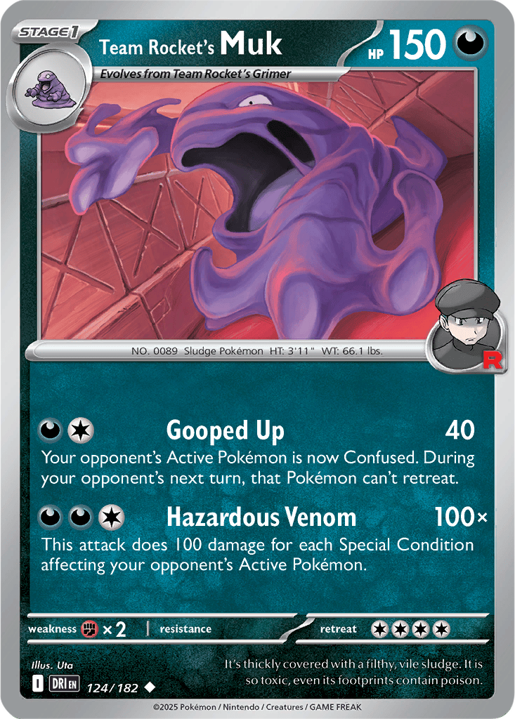 Destined Rivals 124/182 Team Rocket's Muk