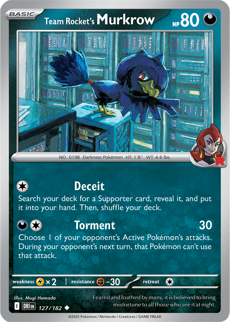 Destined Rivals 127/182 Team Rocket's Murkrow