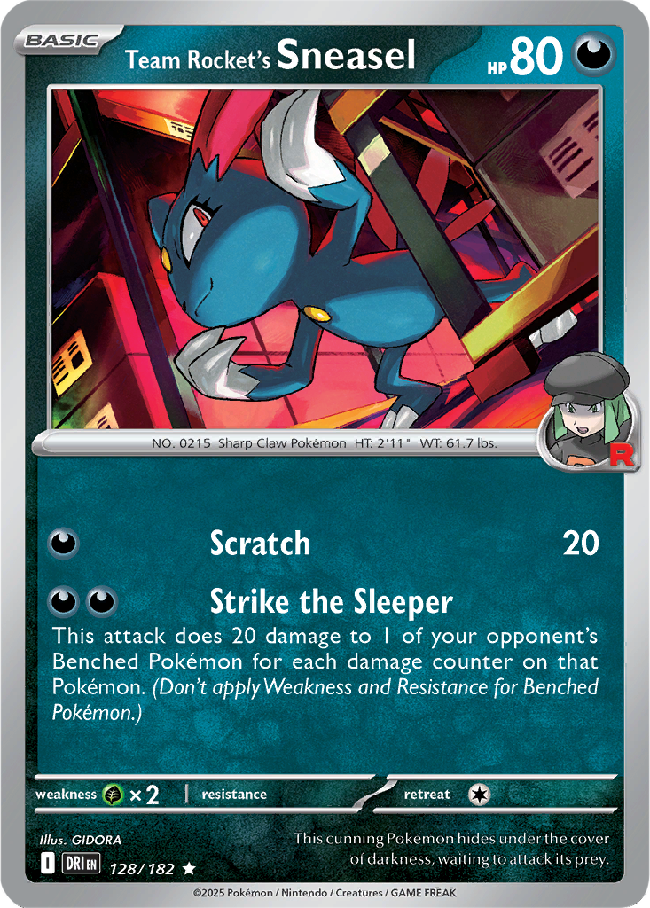 Destined Rivals 128/182 Team Rocket's Sneasel