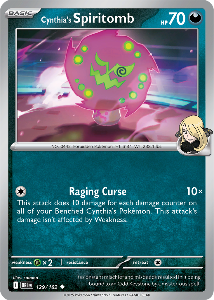 Destined Rivals 129/182 Cynthia's Spiritomb