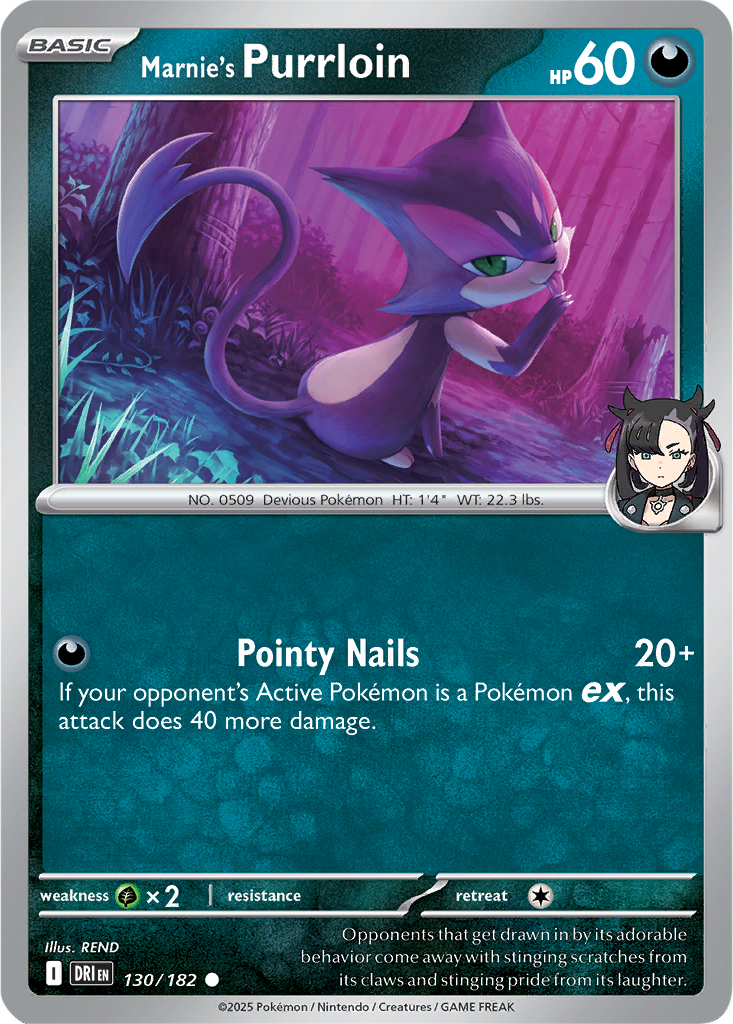 Destined Rivals 130/182 Marnie's Purrloin