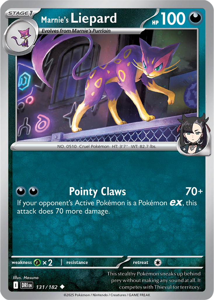 Destined Rivals 131/182 Marnie's Liepard