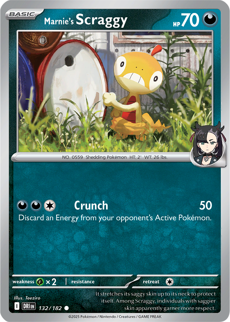 Destined Rivals 132/182 Marnie's Scraggy
