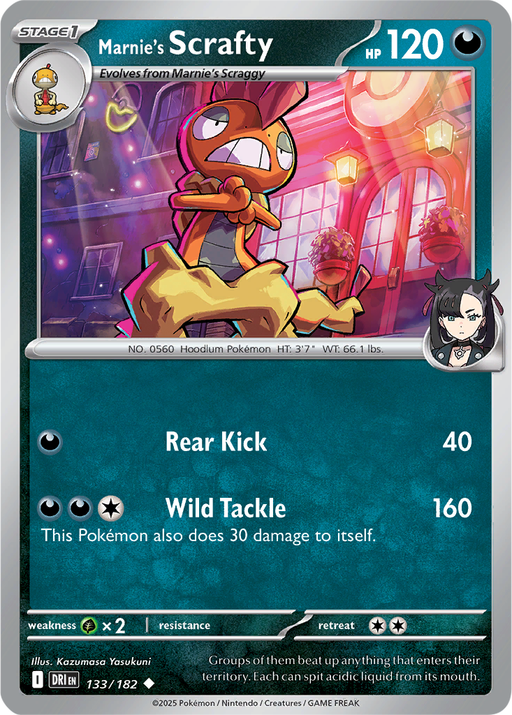 Destined Rivals 133/182 Marnie's Scrafty