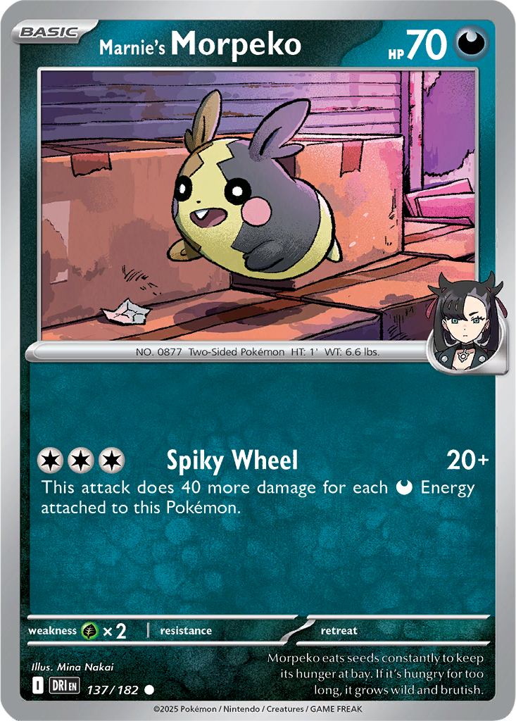 Destined Rivals 137/182 Marnie's Morpeko