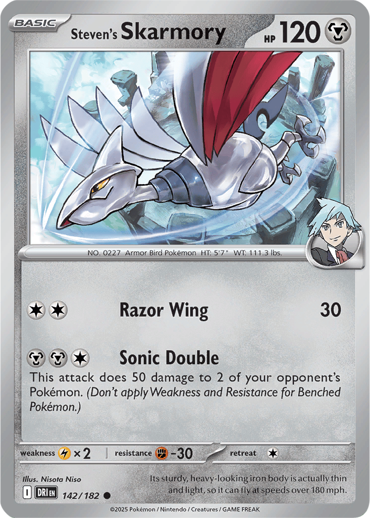 Destined Rivals 142/182 Steven's Skarmory