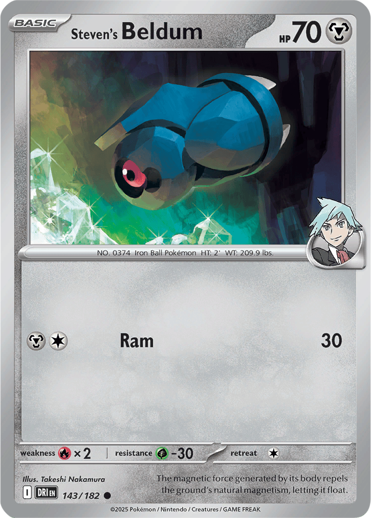 Destined Rivals 143/182 Steven's Beldum