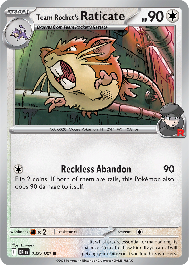 Destined Rivals 148/182 Team Rocket's Raticate