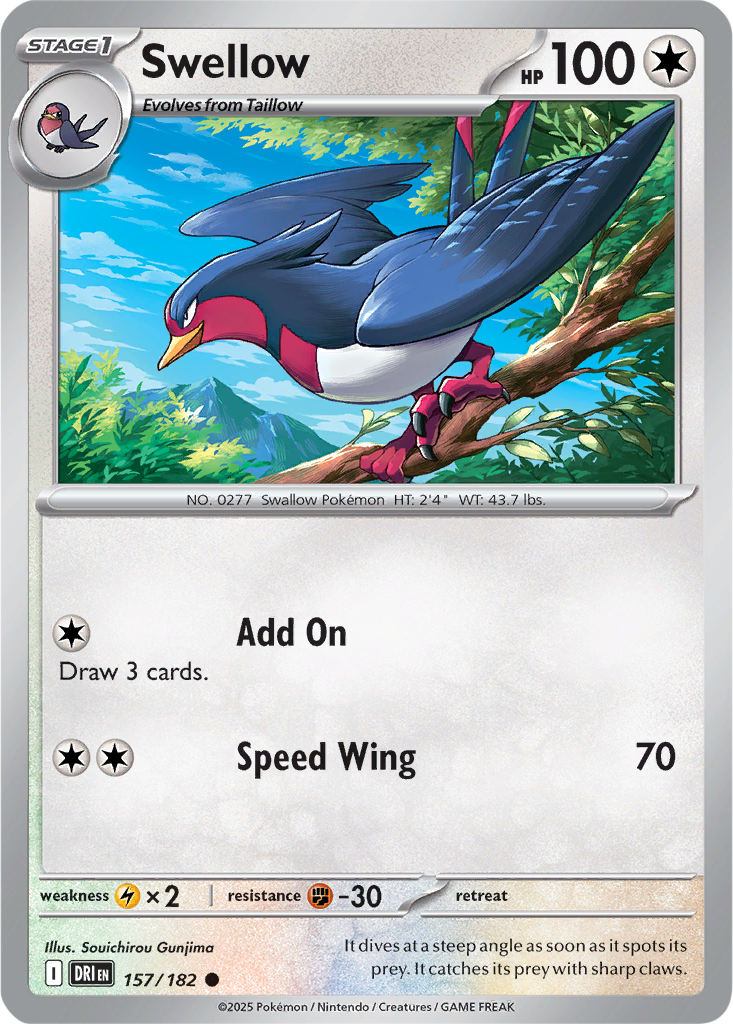 Destined Rivals 157/182 Swellow