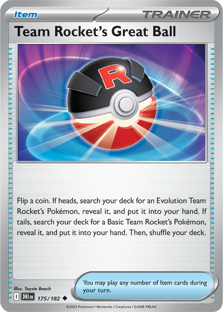 Destined Rivals 175/182 Team Rocket's Great Ball