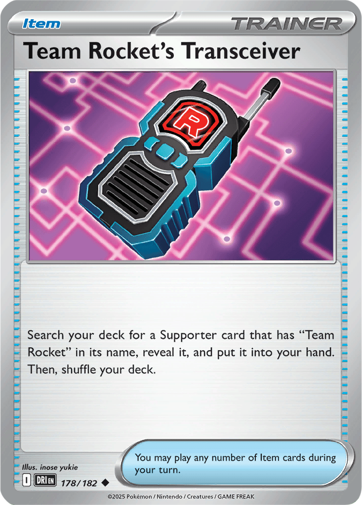 Destined Rivals 178/182 Team Rocket's Transceiver