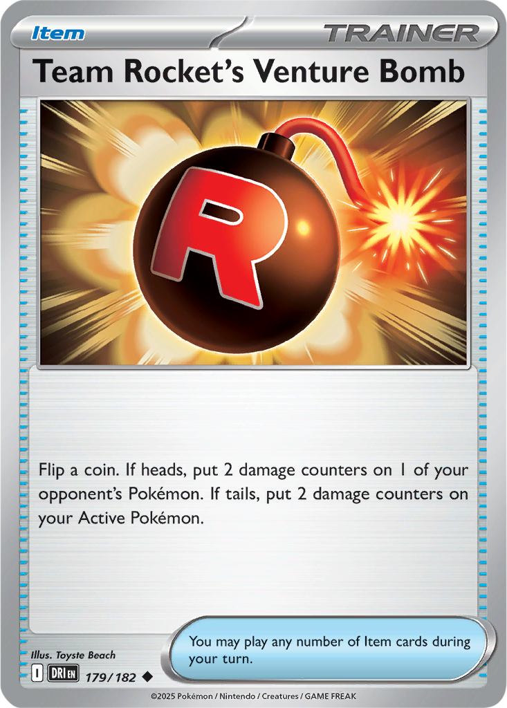 Destined Rivals 179/182 Team Rocket's Venture Bomb