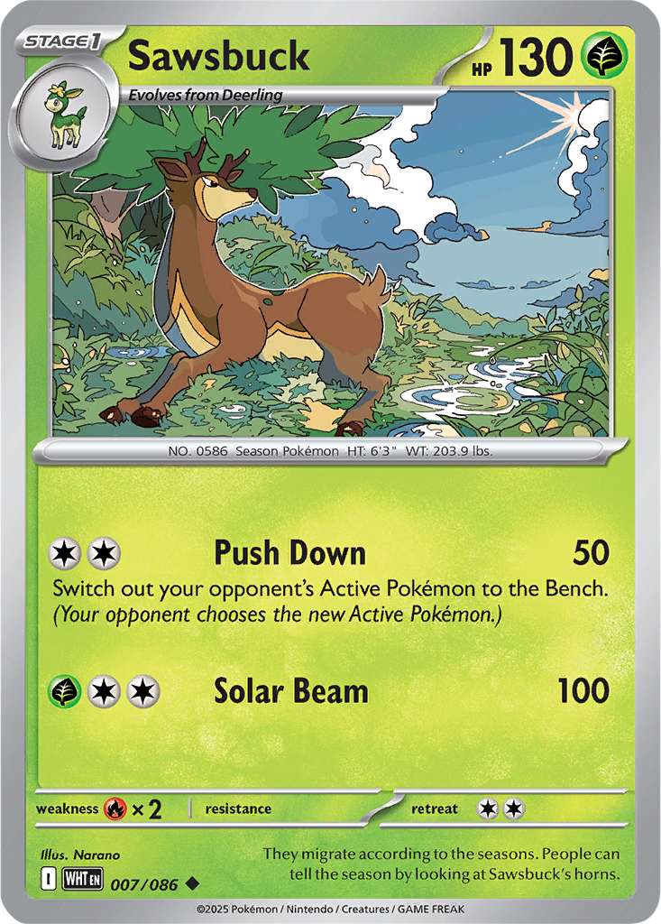 White Flare 007/086 Sawsbuck
