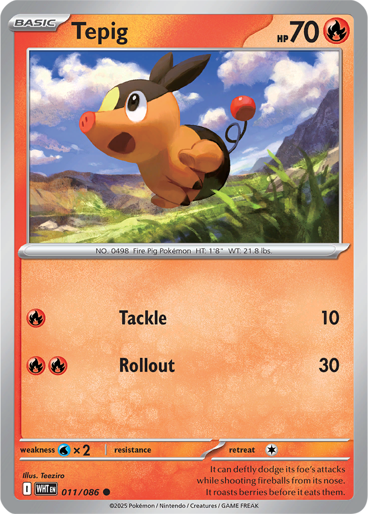 White Flare 011/086 Tepig