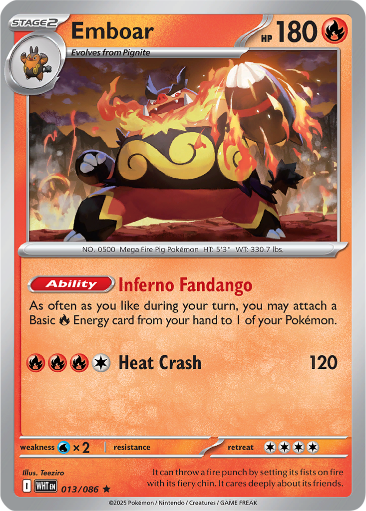 White Flare 013/086 Emboar