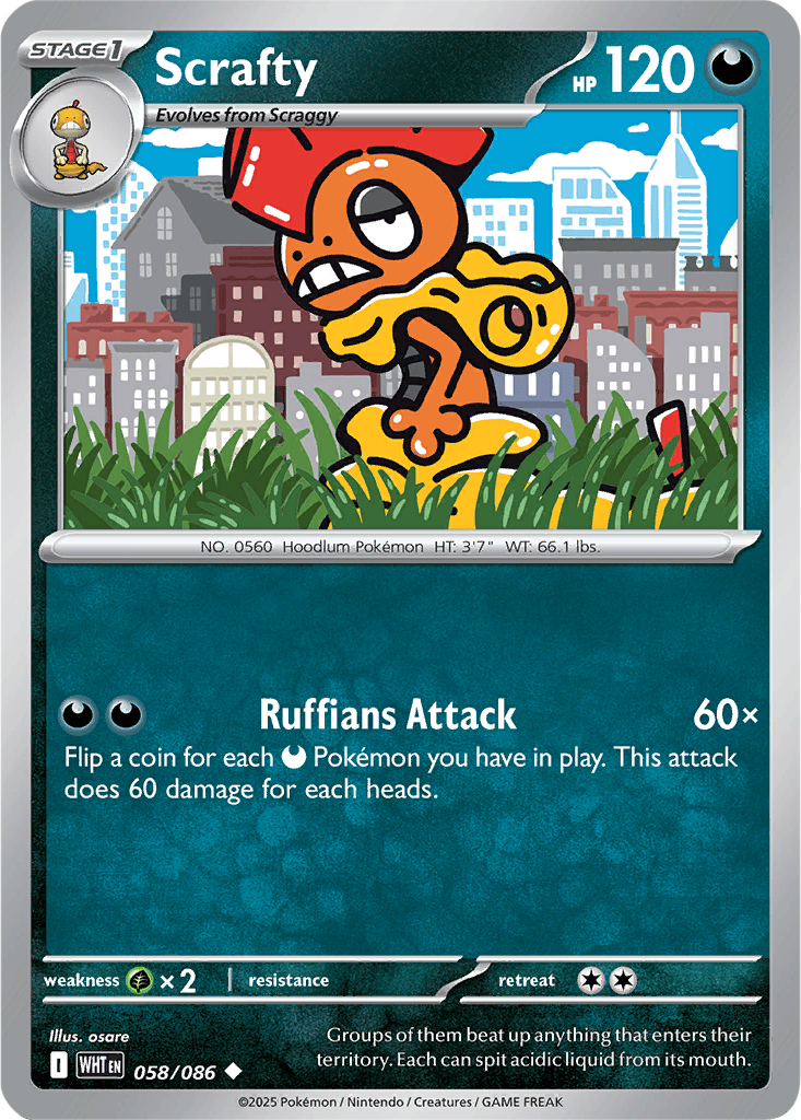 White Flare 058/086 Scrafty