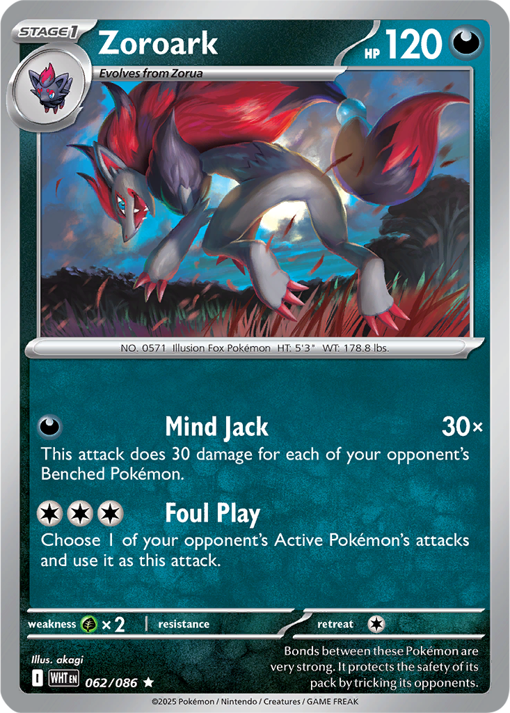 White Flare 062/086 Zoroark