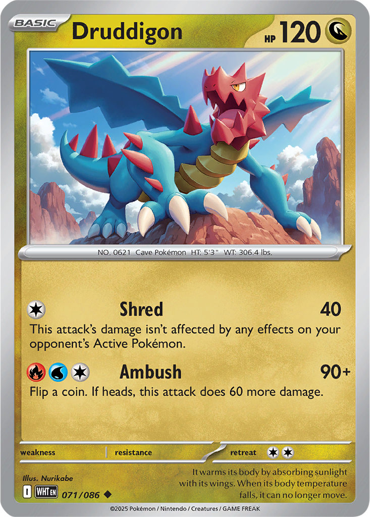 White Flare 071/086 Druddigon