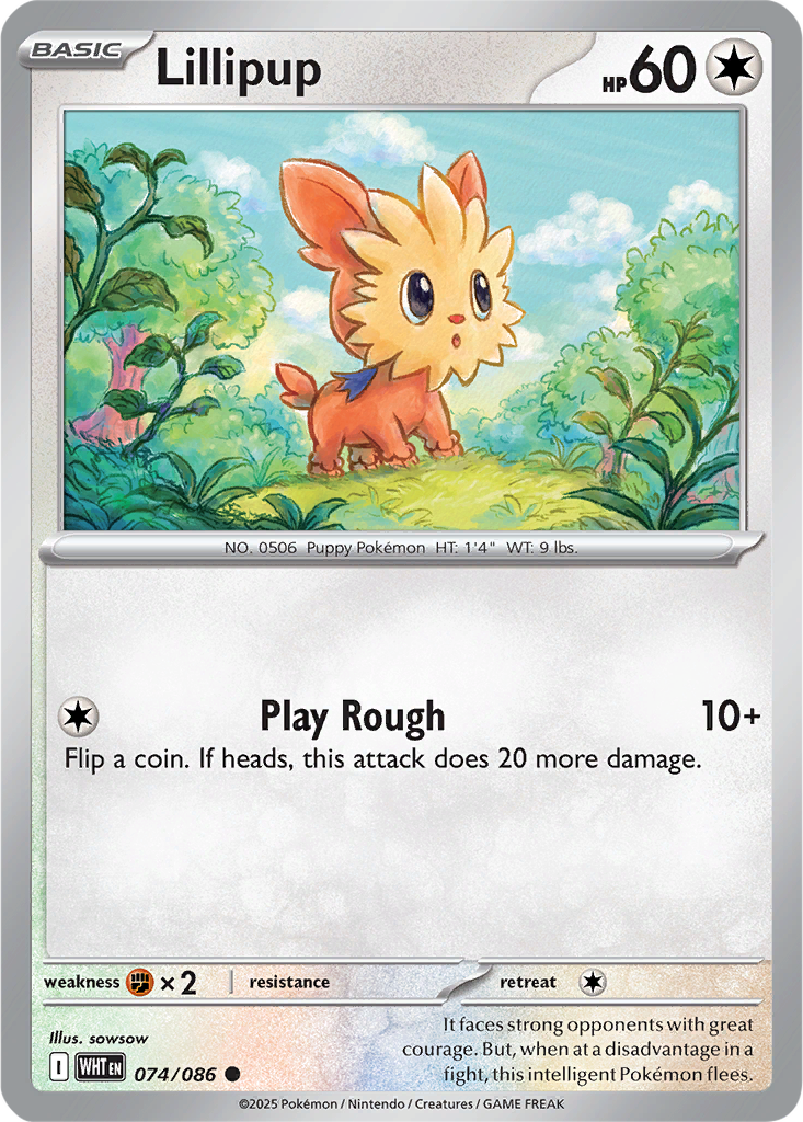 White Flare 074/086 Lillipup
